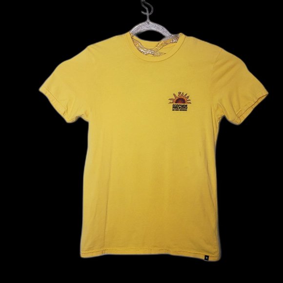 RIP CURL The Aloha Experience Yellow T Shirt Size Small - Picture 2 of 6
